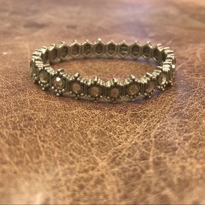 Silver Statement Fashion Stretchy Bracelet
